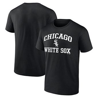 Men's Logo Athletic Black Chicago White Sox Heart and Soul T-Shirt