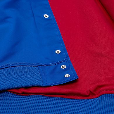 Men's Mitchell & Ness Royal Buffalo Bills Head Coach Lightweight Full-Snap Satin Jacket