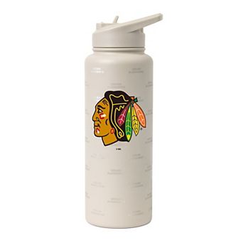 Logo Brands Chicago Blackhawks 34oz. Sand Ghost Quencher Bottle