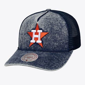 Unisex Mitchell & Ness Navy Houston Astros Cooperstown Gameday Adjustable Trucker Hat