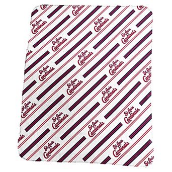 Logo Brands St. Louis Cardinals 50" x 60" Classic Vertical Stripe Fleece Throw Blanket