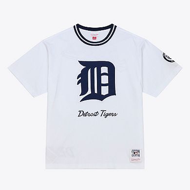 Men's Mitchell & Ness White Detroit Tigers Cooperstown Collection Arctic T-Shirt