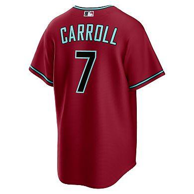 Men's Nike Corbin Carroll Crimson Arizona Diamondbacks Alternate 2 Replica Jersey