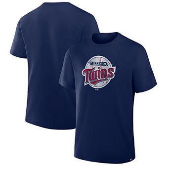 Men's Fanatics Navy Minnesota Twins Vintage Logo Legacy T-Shirt
