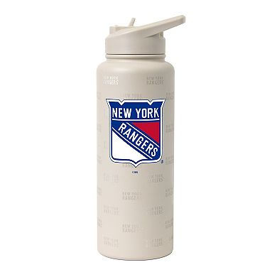 Logo Brands New York Rangers 34oz. Sand Ghost Quencher Bottle