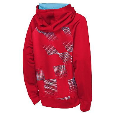 Youth Outerstuff Light Blue/Red Chicago Fire Striker Fleece Hoodie