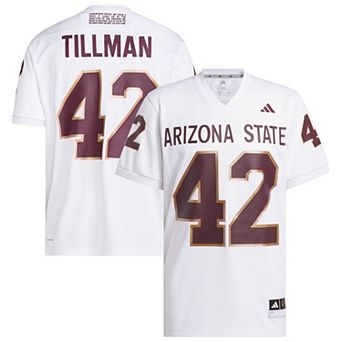 Men's adidas Pat Tillman #42 White Arizona State Sun Devils Away Icon Premier Football Jersey