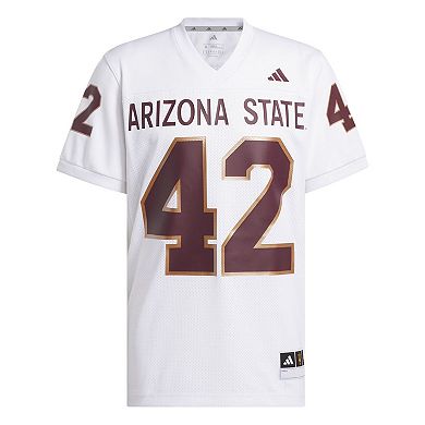 Men's adidas Pat Tillman #42 White Arizona State Sun Devils Away Icon Premier Football Jersey