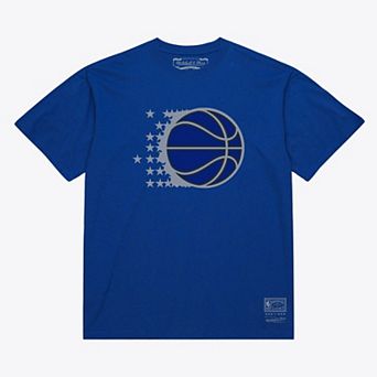Unisex Mitchell & Ness Royal Orlando Magic Hardwood Classics Arch T-Shirt