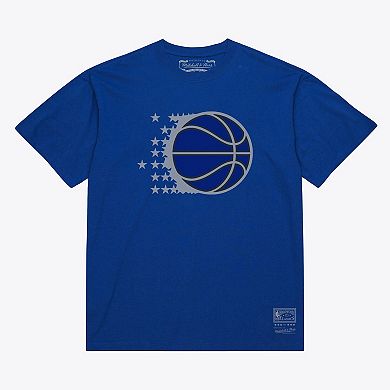 Unisex Mitchell & Ness Royal Orlando Magic Hardwood Classics Arch T-Shirt