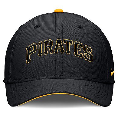 Men's Nike Black Pittsburgh Pirates Primetime Rise Dri-FIT Flex Hat