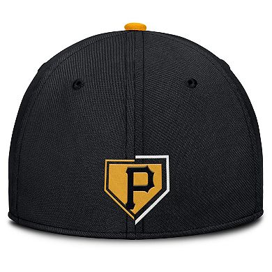 Men's Nike Black Pittsburgh Pirates Primetime Rise Dri-FIT Flex Hat