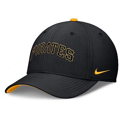 Men's Nike Black Pittsburgh Pirates Primetime Rise Dri-FIT Flex Hat
