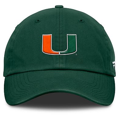 Men's Fanatics Green Miami Hurricanes Squad Club Adjustable Hat