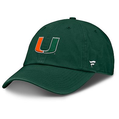 Men's Fanatics Green Miami Hurricanes Squad Club Adjustable Hat
