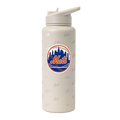 Logo Brands New York Mets 34oz. Sand Ghost Quencher Bottle