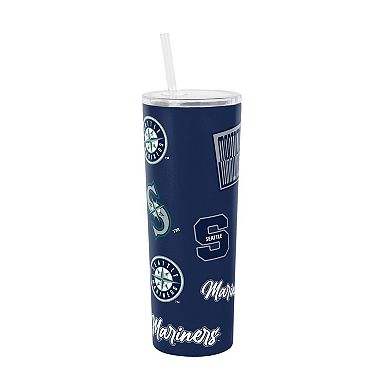 Logo Brands Seattle Mariners 30oz Dreamweave Straw Tumbler