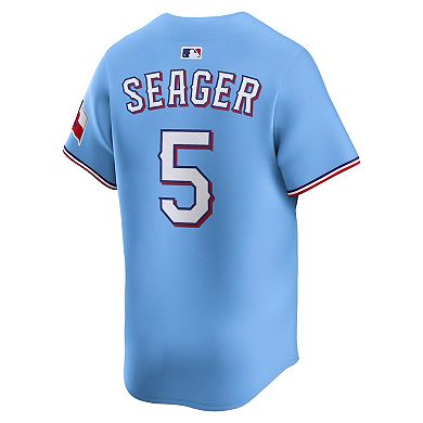 Men's Nike Corey Seager Light Blue Texas Rangers Alternate Limited Player Jersey