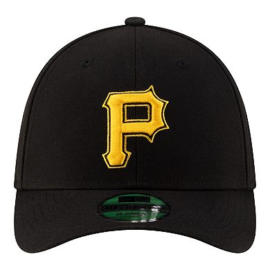Men's New Era Black Pittsburgh Pirates Alternate Player Replica 39THIRTY M-Crown Flex Hat
