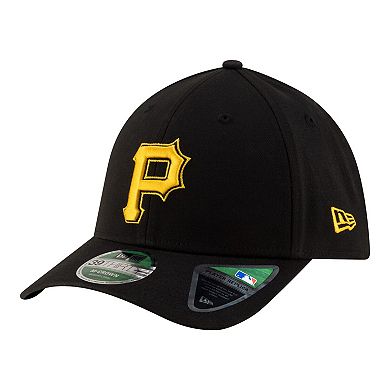Men's New Era Black Pittsburgh Pirates Alternate Player Replica 39THIRTY M-Crown Flex Hat