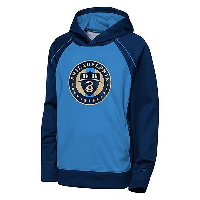 Youth Outerstuff Blue/Navy Philadelphia Union Striker Fleece Hoodie