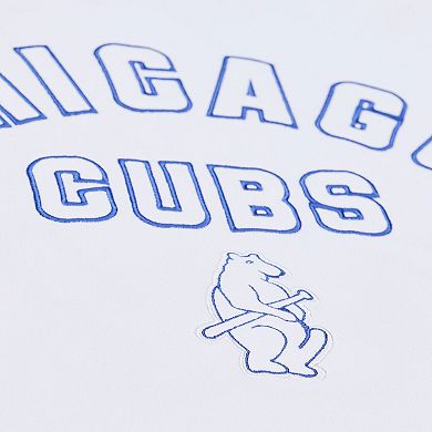Men's Mitchell & Ness White Chicago Cubs Arctic Fleece Sweatshirt