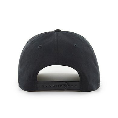 Men's '47 Black Seattle Seahawks Blackout Date Hitch Adjustable Hat