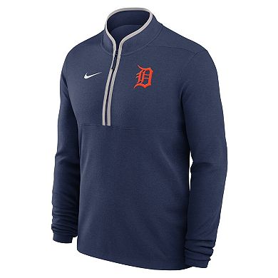 Men's Nike Navy Detroit Tigers Dri-FIT Victory Half-Zip Pullover