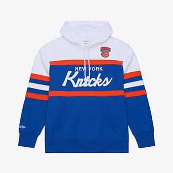 Men's Mitchell & Ness Royal New York Knicks Head Coach Hoodie