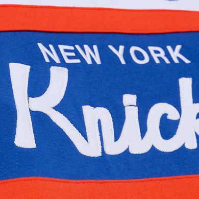 Men's Mitchell & Ness Royal New York Knicks Head Coach Hoodie