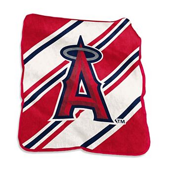 "Logo Brands Los Angeles Angels 50"" x 60"" Raschel Stripe Throw Blanket"
