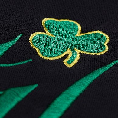 Women's Mitchell & Ness Black Boston Celtics Hardwood Classics Script Lightweight Sweatshirt