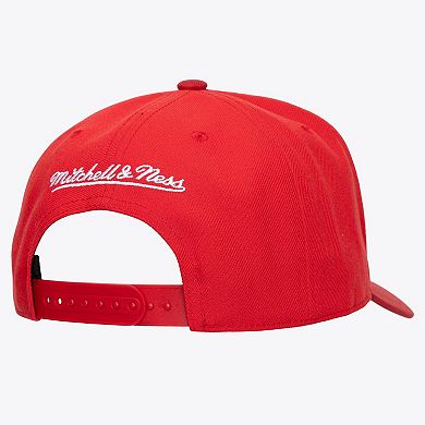 Men's Mitchell & Ness Red Chicago Bulls Legendary Home Pro Pinch Snapback Hat