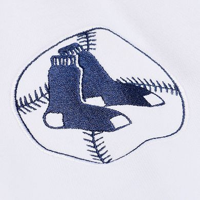 Men's Mitchell & Ness White Boston Red Sox Arctic Fleece Sweatshirt