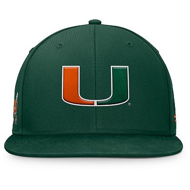 Men's Fanatics Green Miami Hurricanes Rebound Flex Hat