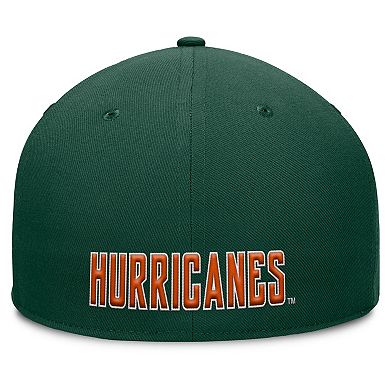 Men's Fanatics Green Miami Hurricanes Rebound Flex Hat