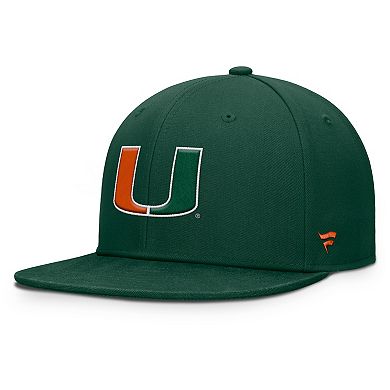 Men's Fanatics Green Miami Hurricanes Rebound Flex Hat