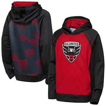 Youth Outerstuff Red/Black D.C. United Striker Fleece Hoodie