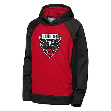Youth Outerstuff Red/Black D.C. United Striker Fleece Hoodie