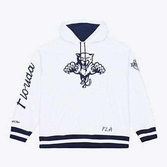 Men's Mitchell & Ness White Florida Panthers Arctic Fleece Hoodie