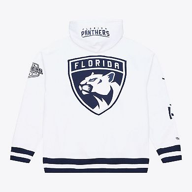 Men's Mitchell & Ness White Florida Panthers Arctic Fleece Hoodie