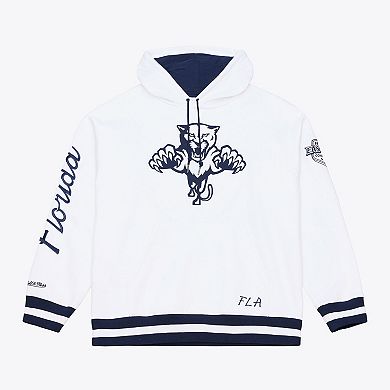 Men's Mitchell & Ness White Florida Panthers Arctic Fleece Hoodie