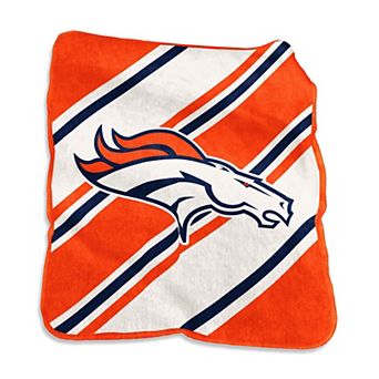 Logo Brands Denver Broncos 50" x 60" Raschel Stripe Throw Blanket