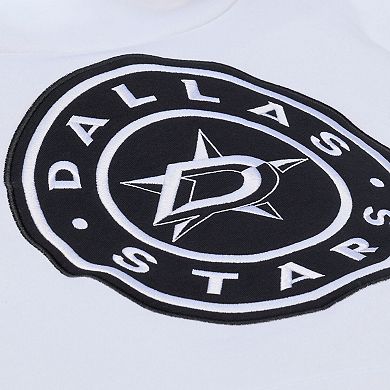 Men's Mitchell & Ness White Dallas Stars Arctic Fleece Hoodie