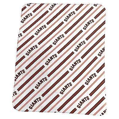 "Logo Brands San Francisco Giants 50"" x 60"" Classic Vertical Stripe Fleece Throw Blanket"