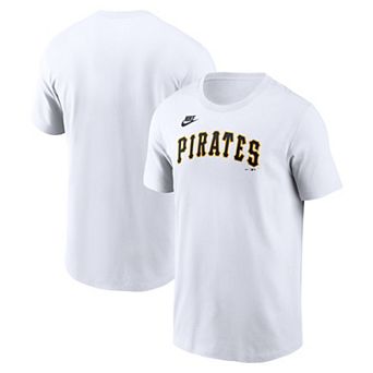 Men's Nike White Pittsburgh Pirates Cooperstown Collection Wordmark T-Shirt