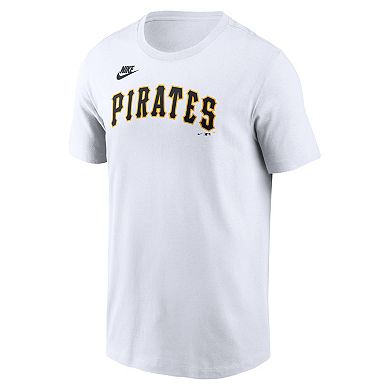 Men's Nike White Pittsburgh Pirates Cooperstown Collection Wordmark T-Shirt