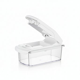 4 in 1 Vegetable Chopper and Spiralizer with Container and Fruit Slicer