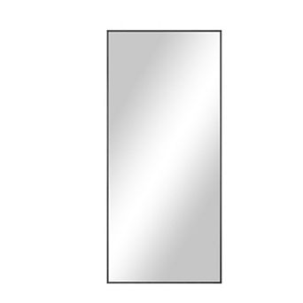 HomeRoots 71" Black Metal Freestanding Or Wall Mount Framed Full Length Mirror