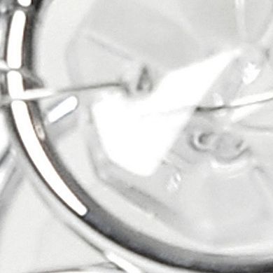 HomeRoots 3" Silver Geometric Faux Crystal Tabletop Votive Candle Holder